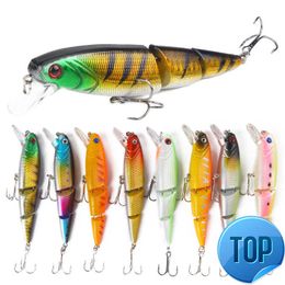 1 Pcs Minnow Fishing Lure 115mm 15g Multi Jointed Sections Crank Bait Artificial Hard Bait Bass Trolling Pike Carp Fishing Tools