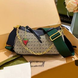 Enamelled strawberry Hobo Shoulder Bag Underarm Handbags Cross body Women Armpit Bags Shopping Handbag Purse Zipper Tote Pouch Lady Removable strap Best Gift