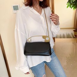 Evening Bags Large Pin Women Design Chains Flap Shoulder Bag Small Square Messenger Party Clutch Purse Mini Tote Female