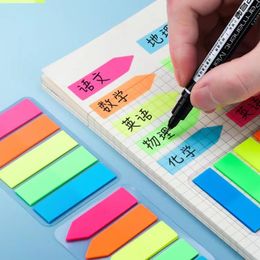 4PCS/Set Kawaii Memo Pad Bookmarks Cute Korean Stationery Adhesive Notepad Office Sticky Notes Decoration Stickers In Notebook