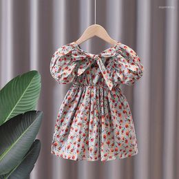 Girl Dresses Summer Kids Girl's Clothes 1 2 3 4 5 6 Years Baby Birthday Princess Party Dress For Girls Clothing Floral