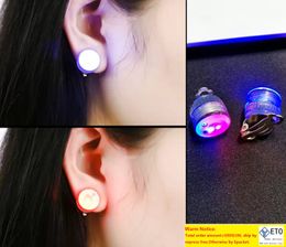 Led Stud Earring Clip LED Earrings Studs Fashion Dance Party Accessorie for Men Women