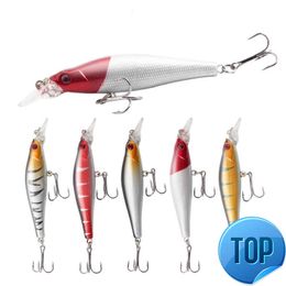 1PCS 8.8cm 8.5g Fishing Lure Quality Minnow Lure 3D Eyes Plastic Hard Bait Pesca Artificial Jig Wobblers Crank Bait Fishing Bait