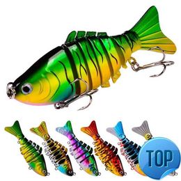 1 Pcs Fishing Lure 9.5cm 15g Multi Jointed Sections Hard Bait Wobblers Minnow Fish Tackle For Bass Carp Fishing Accessories