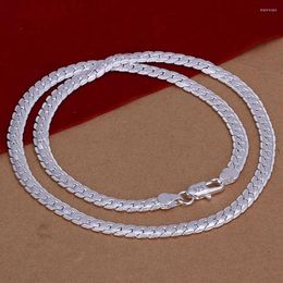 Chains 18-60cm 925 Sterling Silver Design Noble Necklace Chain For Woman Men Fashion Wedding Engagement Jewellery