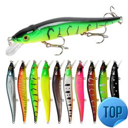 1 Pcs High Quality Minnow Fishing Lures 115mm 14g CrankFish Bait Fishing Wobblers 3D Eyes Artificial Hard Pesca Bass Tackle