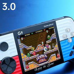 Top Quality G9 Retro Game Players 3.0 Inch HD Screen Handheld Gaming Console Bulit-in 666 Classic Games Portable Pocket Mini Video Game Player TV Console AV Output