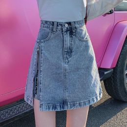 Skirts Casual Dress Mini Sexy Woman Summer 2023 Trends High-waisted Skirt Boho Rave Korean Fashion Harajuku Zevity Grunge Egirl