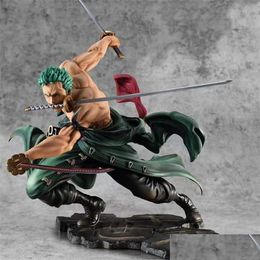 Anime Manga Roronoa Zoro Statue Pvc Action Figure Collection Model Toys Gift 10Cm 220802 Drop Delivery Gifts Figures Movie Games Dhfpk