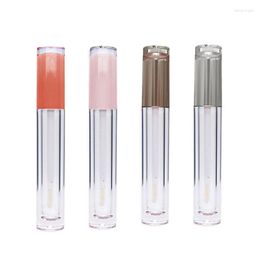 Storage Bottles 5/10/20pcs 5ml Empty Lip Gloss Tube Pink Cap Glaze Container DIY Lipgloss Bottle Travel Tubes With W