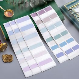 Colourful Index Label Set Clear Adhesive Easy Classification Self-adheive Bookmarks Small Medium Big Labels