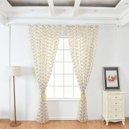 Curtain 1/2/4 Panels Home Window Curitain Valance Gauze Rod Pocket Sheer Yarn Screening Panel Voile Drap Gold Stamping Morocco