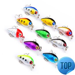 1Pcs Hard Fishing Lures 1.6g2.6cm Sinking Jerkbait VIB Rattlin Hook Wobblers Deep Dive Sinking Sea Ocean Artificial Plastic Bait