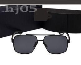 Designer sunglasses vintage luxury pilot sun glasses metal frame lunette homme mens oversized polarized uv protection travel glasses sport PJ061 C23