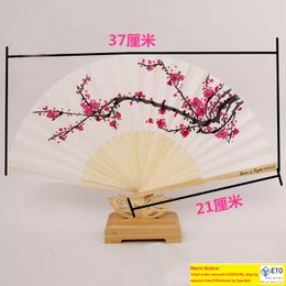 Personalized Silk Wedding Hand Fan Blossom Flower FanOrganza Gift Bag Print Name Date Wedding Favor Gift