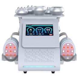 Professional Ultrasonic slimming 80K Cavitation Face Lift Fat Burn Vacuum RF Slimming Massage Machine 6 in 1 EMS Pads 80K Cavitation Machine