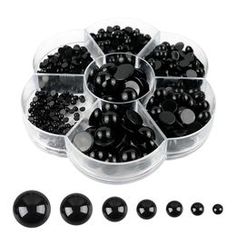 Doll Accessories 100500pcs DIY 312mm Round Flat Black Eyes Plastic for s Making Toys Teddy Bear 230322