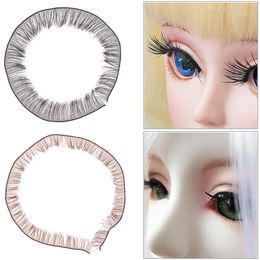Doll Accessories 5Pcs False Eyelashes for DIY Decor Black Brown Simulation Toy lash s Plush Lash Makeup 230322