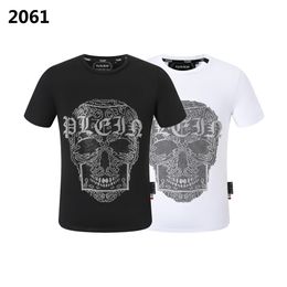 PLEIN BEAR T SHIRT Mens Designer Tshirts Brand Clothing Rhinestone PP Skull Men T-SHIRT ROUND NECK SS SKULL AND PLEIN WITH CRYSTALS Hip Hop Tshirt Top Tees 161234