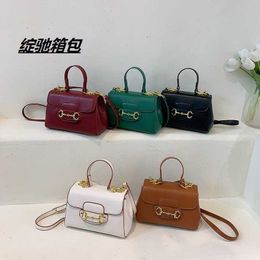 New Colorful Small Square Bag Fashion Classic Handbag Light Luxury Buckle one sling Shoulder Bag Oblique Straddle Bag