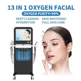 hydra microdermabrasion machine13 in1 Oxygen jet Peeling skin rejuvenation improve face dull Spa aqua clean facial machines