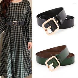 Belts Women's Leather Needle Buckle WideBelt Coat With Waistband Fashionable And Versatile Decoration Ins Skirt Sweater