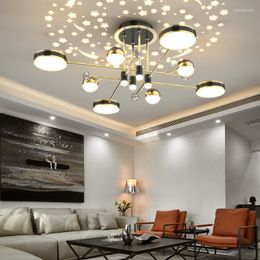 Chandeliers Modern LED Chandelier Living Dining Room Kitchen Bedroom Light Luxury Indoor Lighting Decor Remote Control