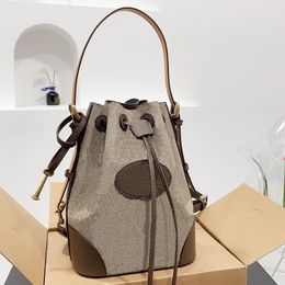 Fashion Bag Outdoor Women's Backpack Bucket Design Classic Print Tiger Head Decorative Mini Handbag
