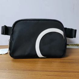 LL Outdoor Belt Bags Women Men Waist Bag With Metal Gym Elastic Adjustable Strap Zipper Fanny pack 7 Colours