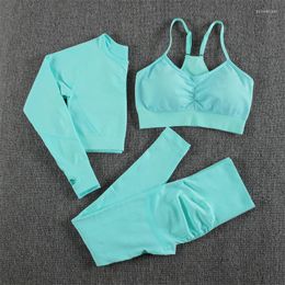 Active Sets LZYVOO Fitness Yoga Sport Set Women Gym Clothing Summer Two Piece Breathable Solid Colour Femme Sexy Leggings Suits