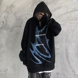 Men s Hoodies Sweatshirt Prints Dark Academic American Style Fashion Streetwear Sweatshirt Spring Hip Hop Female Loose Tops 230322