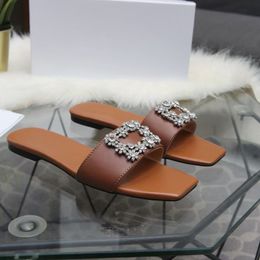 Women Sandals leather Casual Shoes Womens Slides Quilted Platform Summer Beach Slipper Top Quality