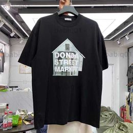 Men's T-Shirts Street monogrammed casual short-sleeved t-shirt guy T230321