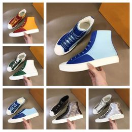 2023 new fashion Ceiling Platform Shoe Boots High Top Designer Brand Trainers Quality Leather Double Laces Technical Shoes Italy Mens 2022 Mesh Sneaker