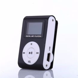 Mini Portable Aluminium Clip LCD Screen With Card Slot MP3 Player For Running