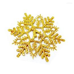 Christmas Decorations 18Pcs 14cm Glitter Snowflake Deer Hanging Window DIY Baubles Xmas Tree Pendant Ornament Home Year Festival Party