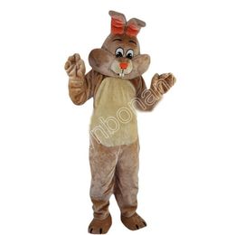 Adult cute Rabbit Mascot Costumes Cartoon Character Outfit Suit Xmas Outdoor Party Outfit Adult Size Promotional Advertising Clothings