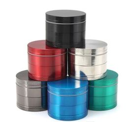 New 50mm Diameter Herb Grinder Smoking Zinc Alloy 4-piece Colourful Spice Crusher Diamond Teeth Tobacco Muller grind Smoking Accessories