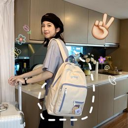 Backpack Women's Waterproof Travel Bags Kawaii Female Bag Large Capacity Teen Schoolbag College Briefcase