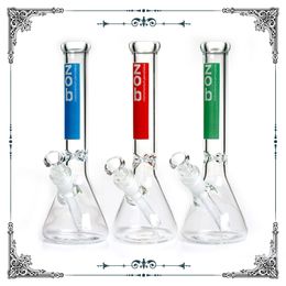 Smoking Pipes Limited Edition Zob Hitman Glass Mini Bottom Beaker Bong 10 Inches Water Bongs 14.4 mm Joint HookahsQ240515