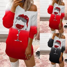 Casual Dresses 2023 Christmas Sweater Dress For Women's Autumn Winter Long-sleeved Sexy Pullover Bodycon Mini Party