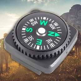 Outdoor Gadgets Mini Watch Strap Button Compass For Paracord Bracelet Survival Pocket Hiking Camping Accessories