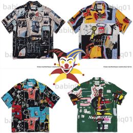 Men's T-Shirts Graffiti WACKO MARIA Shirt Men Women 1 1 Best Quality Oversized Hawaii Shirts Tees men clothing T230321