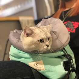 Cat Carriers Winter Warm Breathable Portable Carrier Bag Outdoor Travel Backpack Small Dog Shoulder Pet Supplies