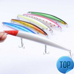 1 Pcs 18.5cm 22g Minnow Fishing Lure Laser Hard Artificial Bait Plastic Big Fake Fish Lures Sea Fishing Bait Crank Bait Wobblers