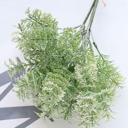 Decorative Flowers Artificial Wormwood Plant Faux Vanilla Grass Floral Arrangement Home Decoration Wedding Party Supplies Desktop