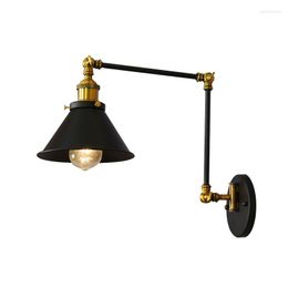 Wall Lamps American Loft Style Iron Adjust Sconce Lamp LED Industrial Vintage Light Fixtures Home Decor Lighting Luminaire