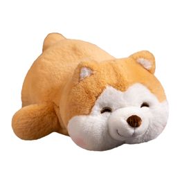 Nice Cute Lying Shiba Inu&husky Pillow Doll Plush Dog Puppy Toy Stuffed Soft Animal Sleep Cushion Children Girl Lovely Gift