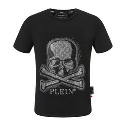 PLEIN BEAR T SHIRT Mens Designer Tshirts Brand Clothing Rhinestone PP Skull Men T-SHIRT ROUND NECK SS SKULL AND PLEIN WITH CRYSTALS Hip Hop Tshirt Top Tees 161205