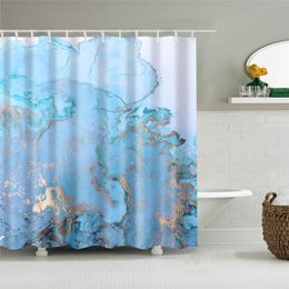 Shower Curtains Geometry Mable 3D Waterproof Bath Curtain For Bathroom DEcor Cortinas De Bano Abstract Printed Shower Polyester Curtain 230322